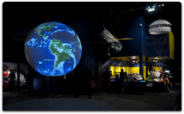 The Sky Above Us exhibition in the community science museum